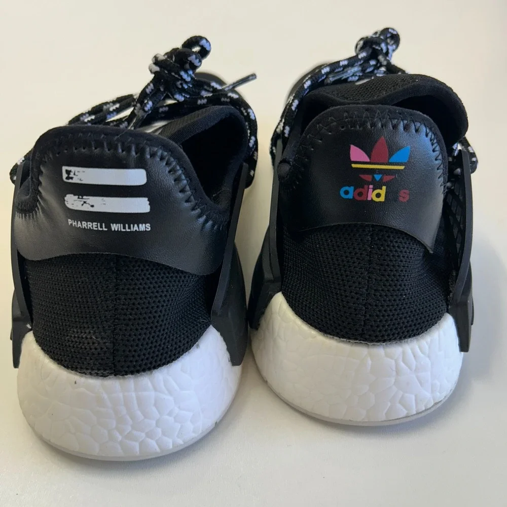 Adidas NMD Human Race Pharrell Williams Black Mens Size 9.5 Sneakers BB6959